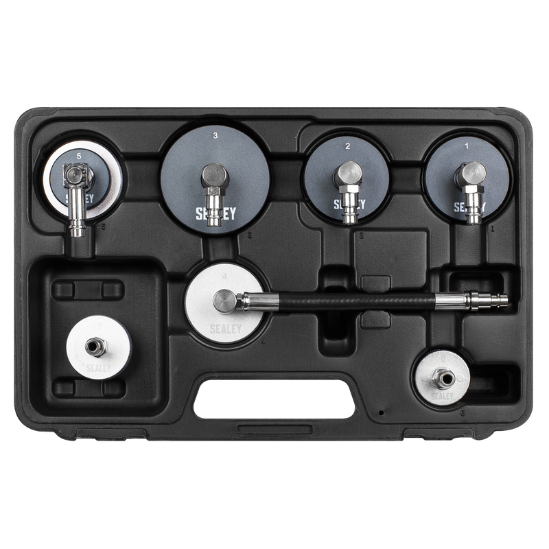 Sealey Brake & Clutch Pressure Bleeder Cap Set 7 Piece