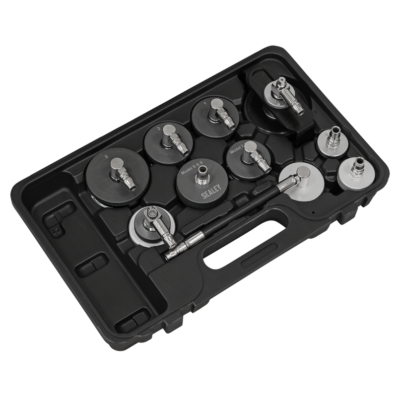 Sealey Brake & Clutch Pressure Bleeder Cap Set 10 Piece