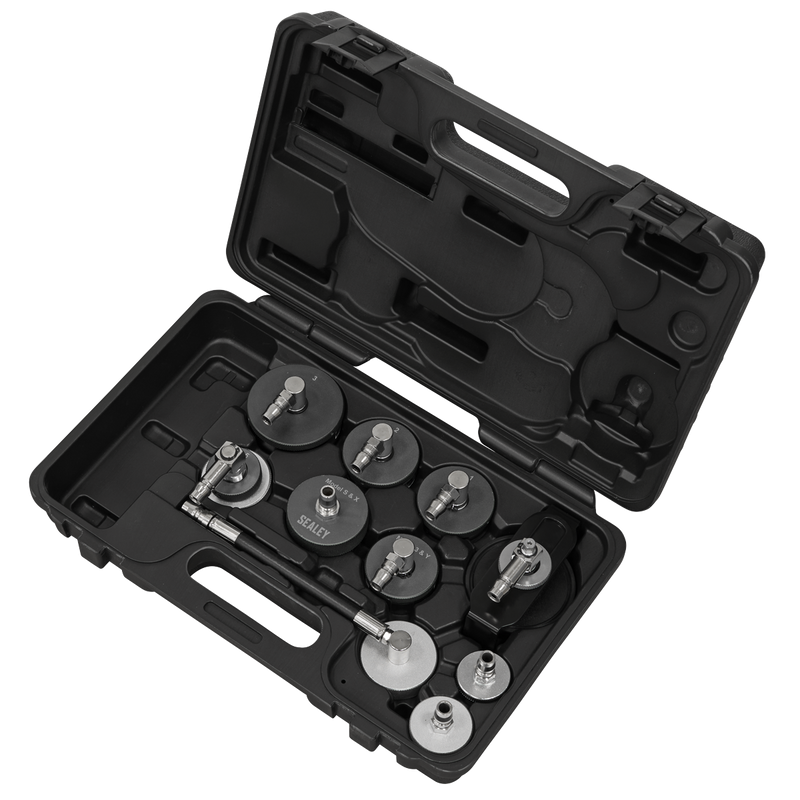 Sealey Brake & Clutch Pressure Bleeder Cap Set 10 Piece