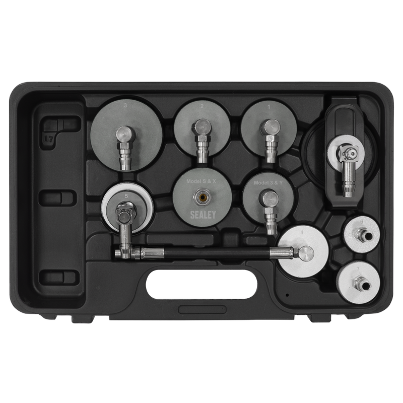 Sealey Brake & Clutch Pressure Bleeder Cap Set 10 Piece