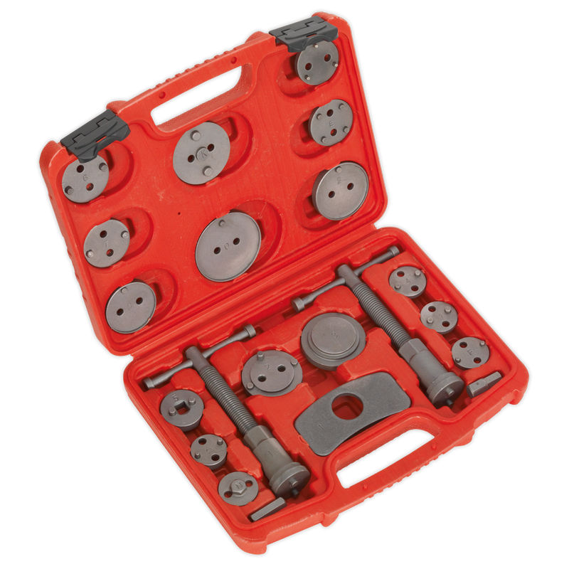 Sealey Brake Piston Wind-Back Tool Kit VS0282 21 Piece