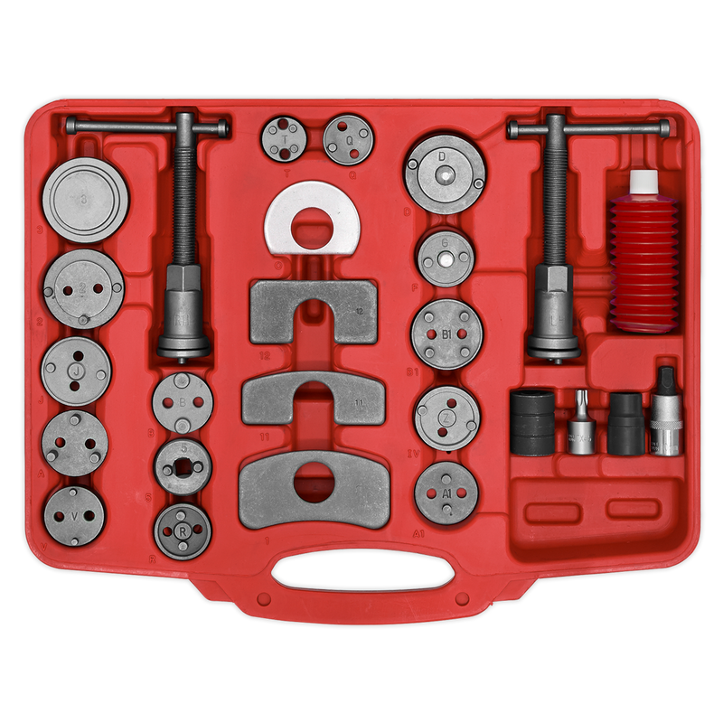 Sealey Brake Piston Wind-Back Tool Kit 50 Piece