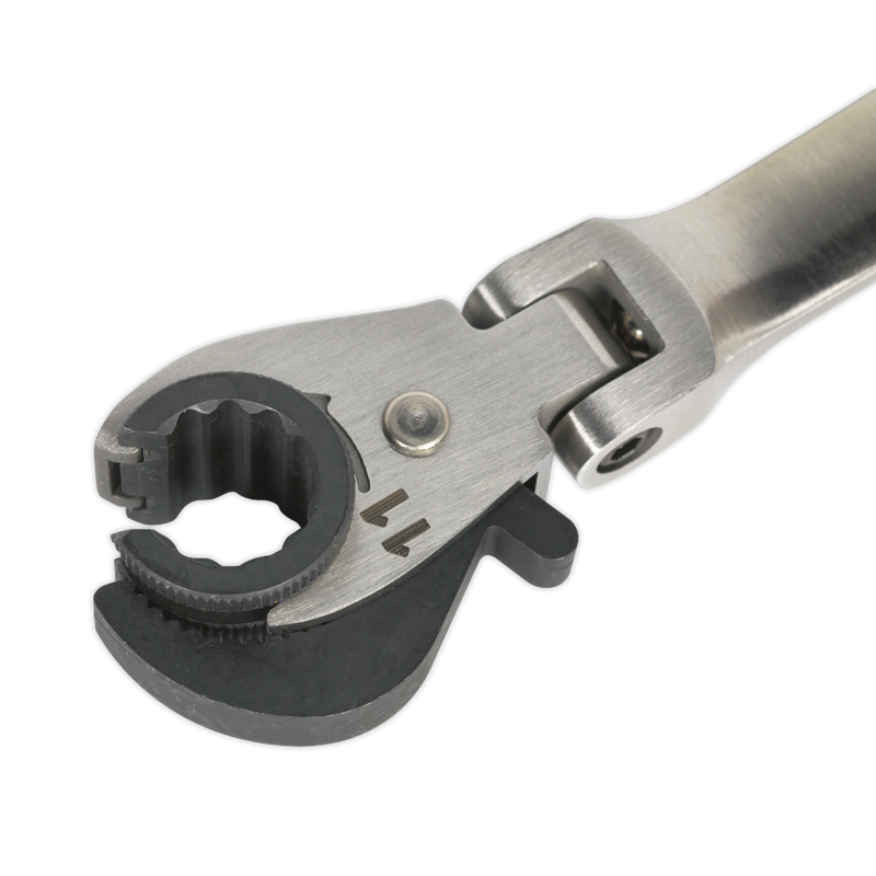 Sealey Premier Ratcheting Brake Pipe Spanner 10 x 11mm