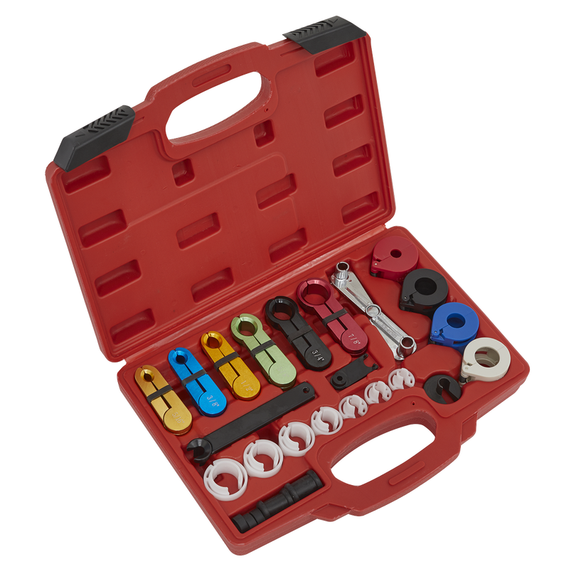 Sealey Fuel & Air Conditioning Disconnection Tool Kit 21 Piece VS0457