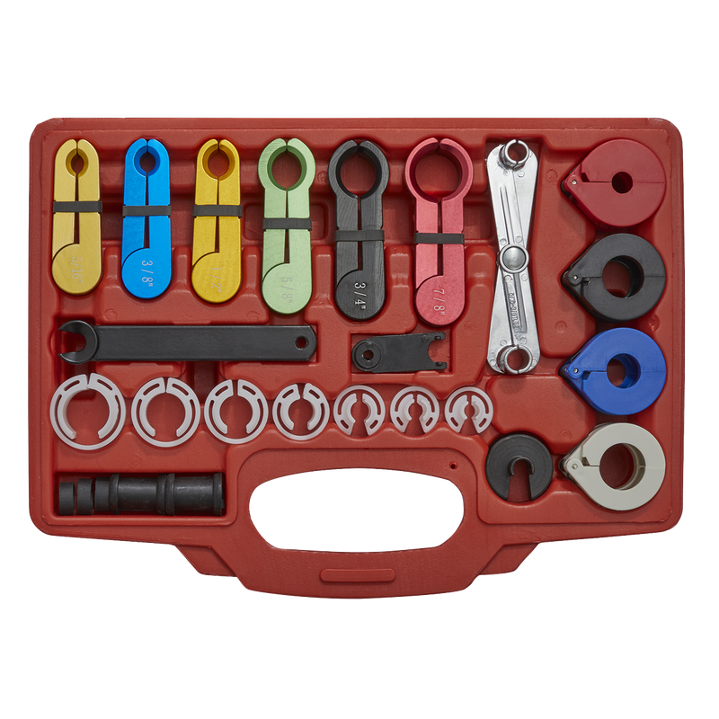 Sealey Fuel & Air Conditioning Disconnection Tool Kit 21 Piece VS0457
