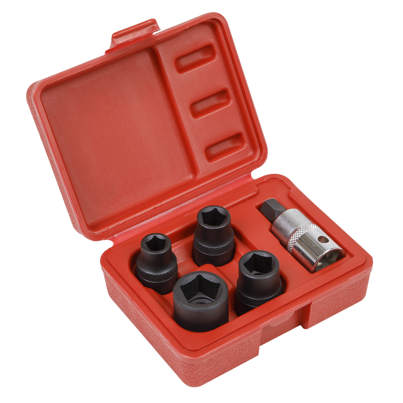 Sealey Brake Caliper Socket Set 1/2" Drive 5 Piece