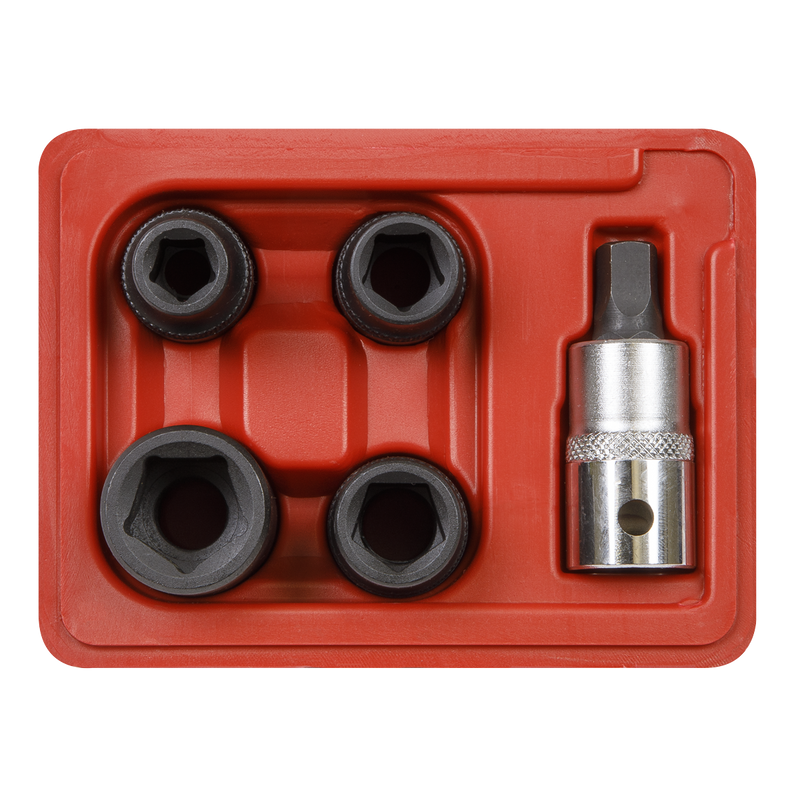 Sealey Brake Caliper Socket Set 1/2" Drive 5 Piece