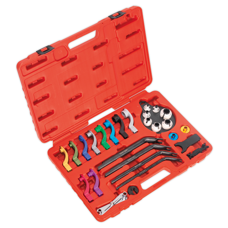 Sealey Fuel & Air Conditioning Disconnection Tool Kit 27 Piece VS0557