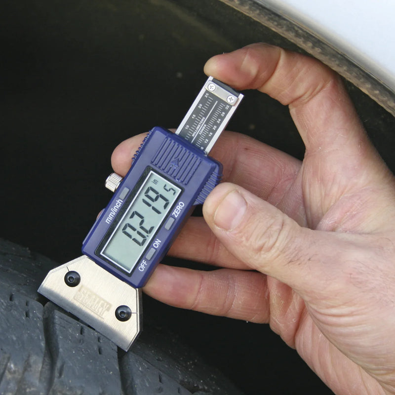 Sealey Digital Tyre Tread Depth Gauge VS0560 0-25mm