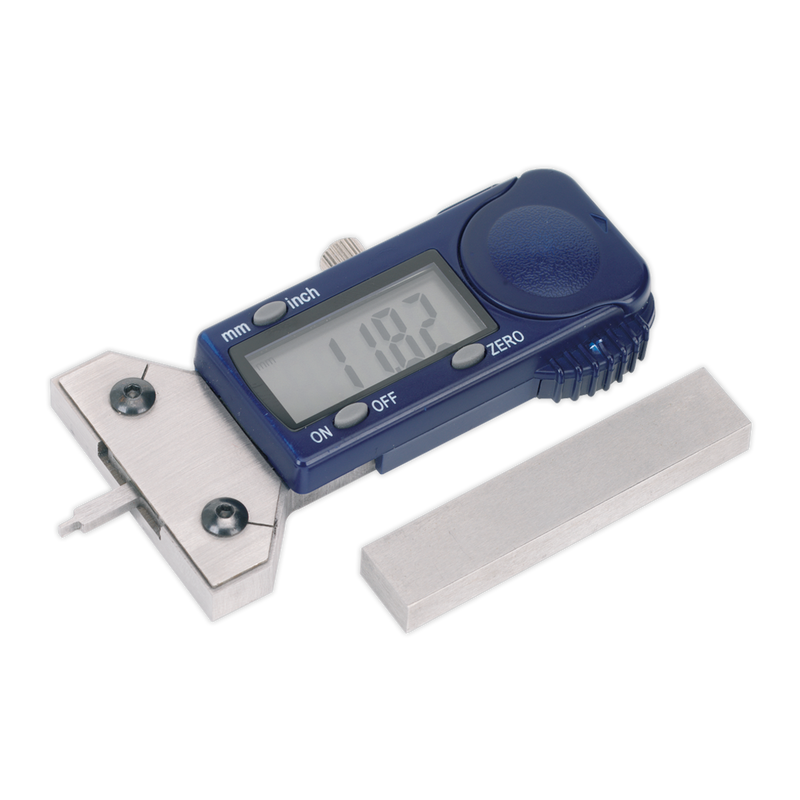 Sealey Digital Tyre Tread Depth Gauge VS0563 ±0.01mm Accuracy