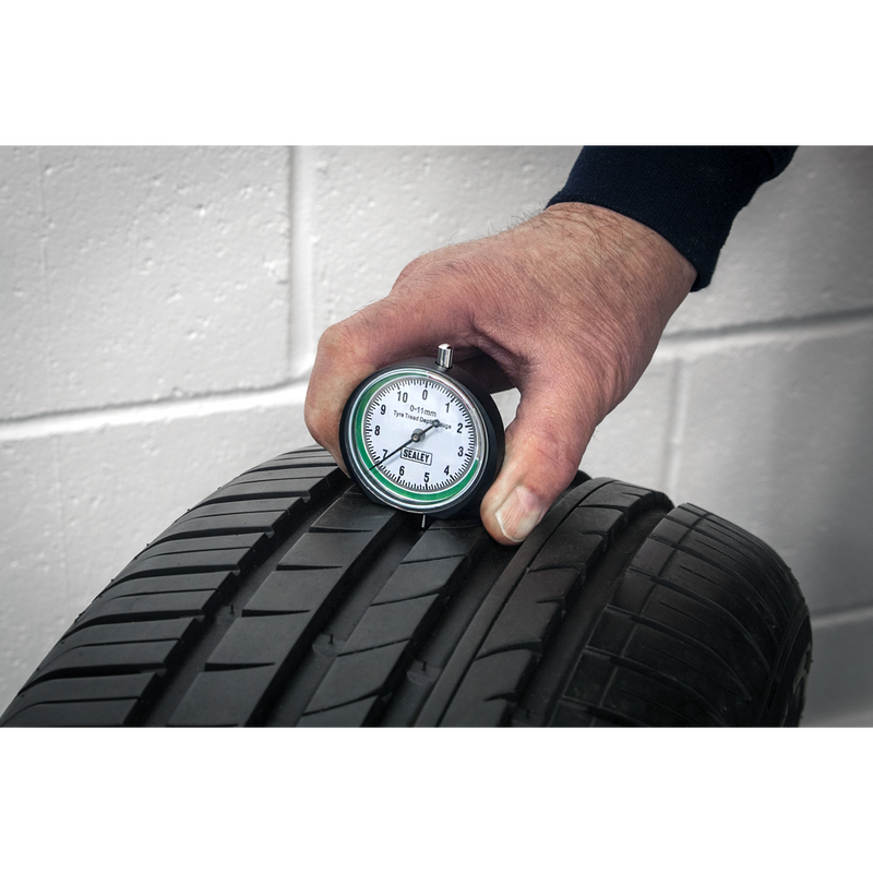 Sealey Pocket Tyre Tread Depth Gauge 0-11mm VS0568