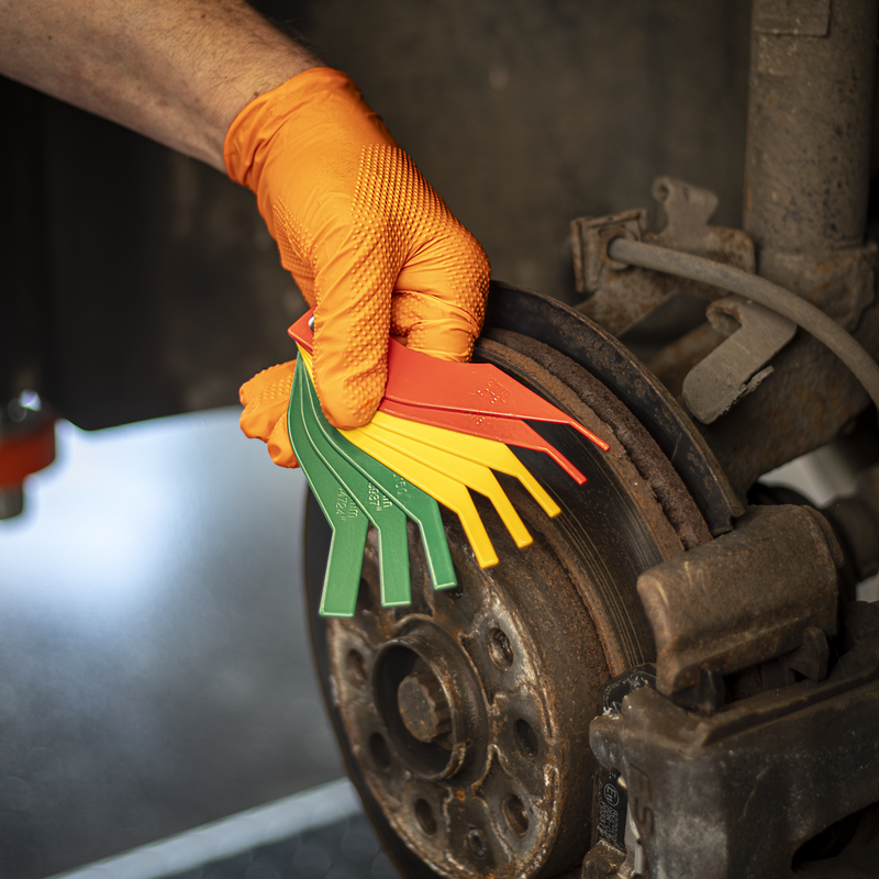 Sealey Brake Pad Thickness Gauge 8 Piece - Metric & Imperial Sizes
