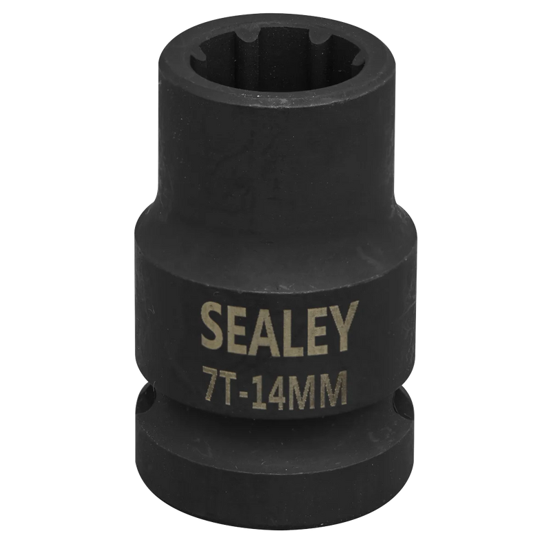 Sealey Brake Caliper Socket 1/2"Sq Drive 14mm 7-Point