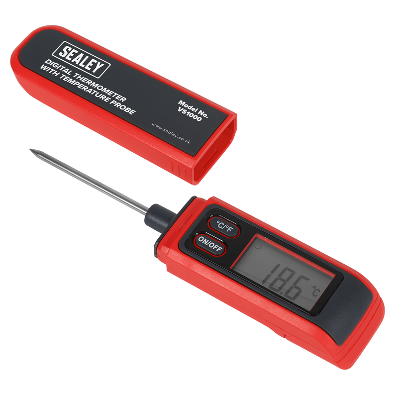 Sealey Digital Thermometer VS1000 - Temperature Range -50°C to 270°C