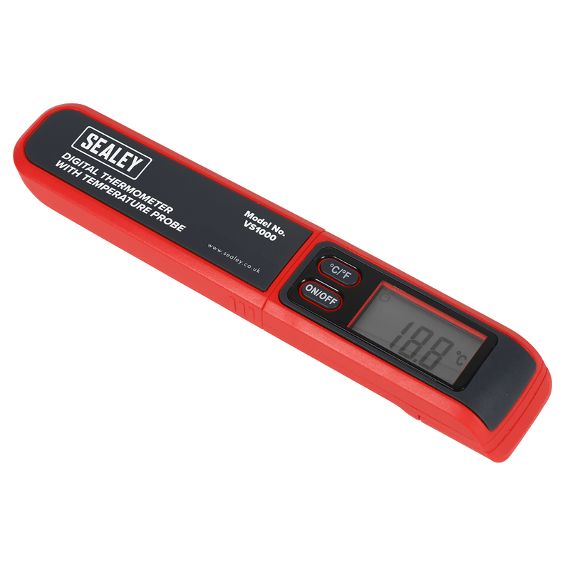 Sealey Digital Thermometer VS1000 - Temperature Range -50°C to 270°C