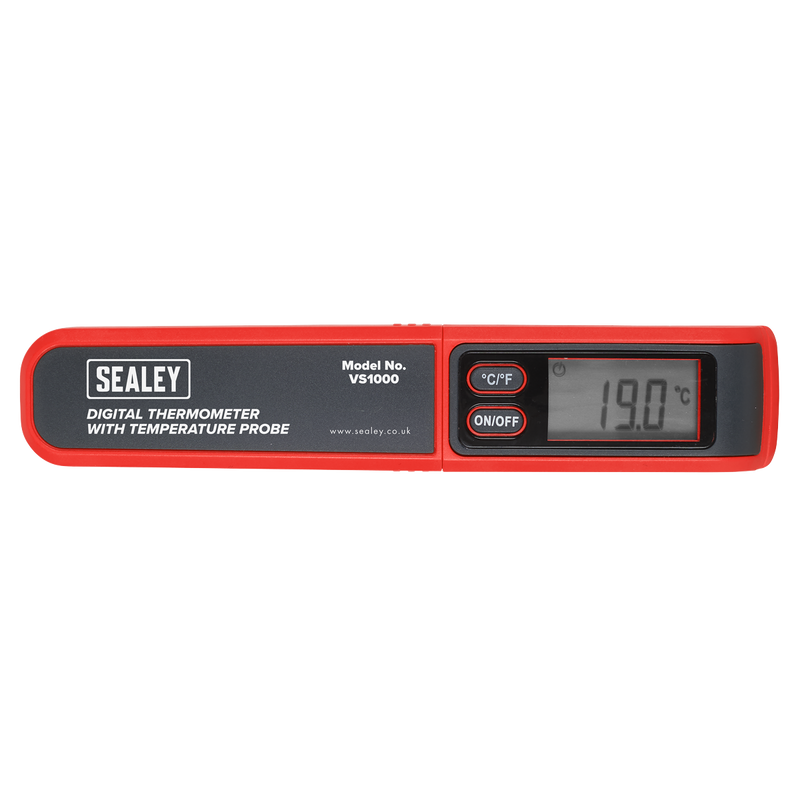 Sealey Digital Thermometer VS1000 - Temperature Range -50°C to 270°C