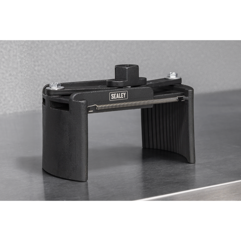 Sealey Adjustable Oil Filter Wrench 100-140mm Capacity