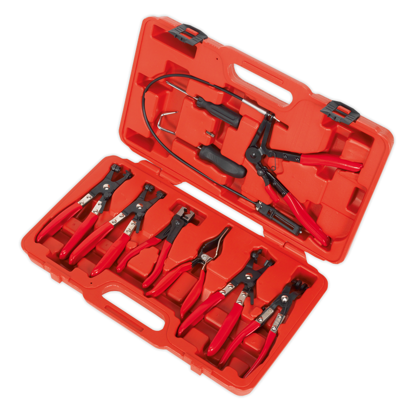 Sealey Hose Clip Removal Tool Set 9 Piece VS1662
