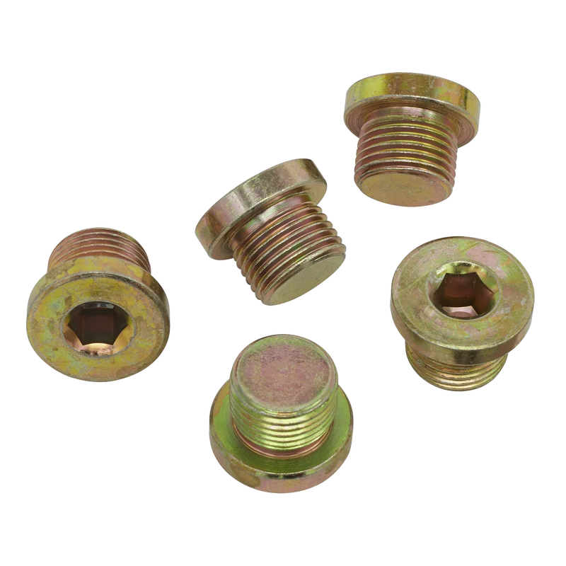 Sealey Sump Plug M17 Pack of 5 - 140g