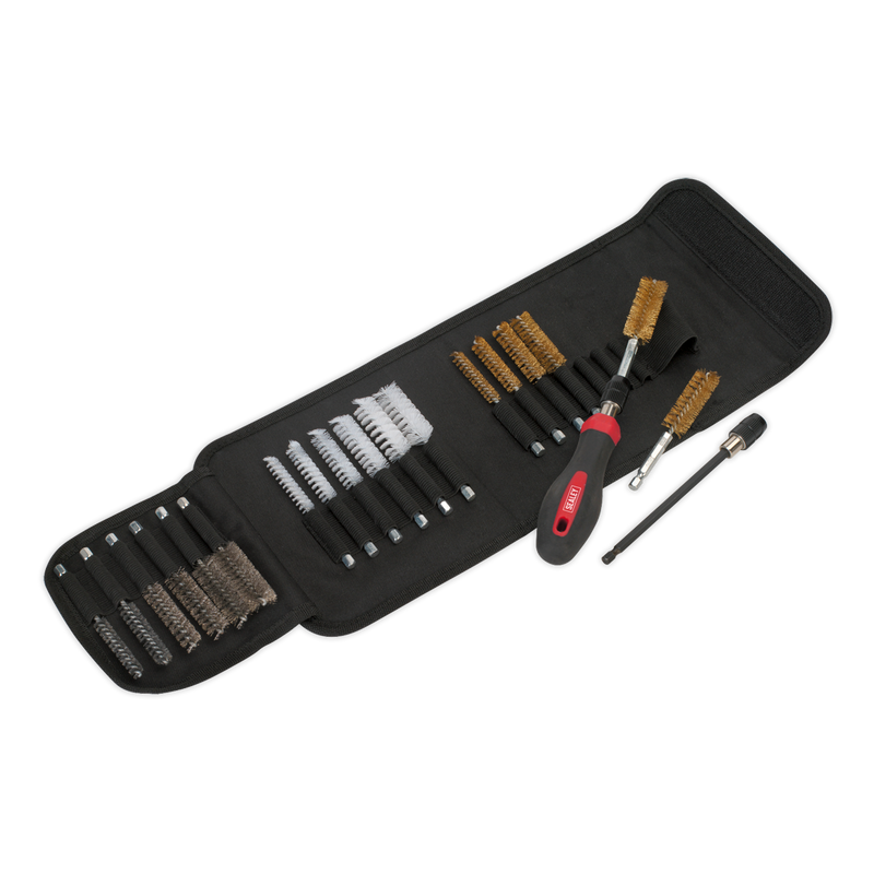 Sealey Cleaning Brush Set 20 Piece VS1800 Ø9-19mm