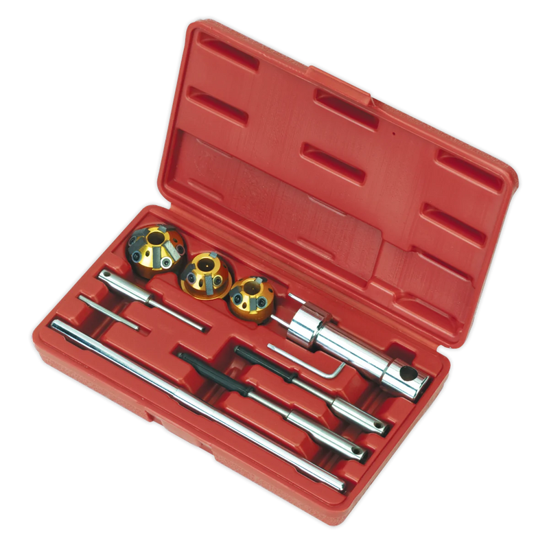 Sealey 10 Piece Valve Seat Cutter Set, Tungsten Carbide Blades