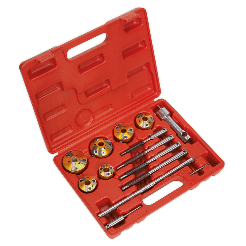 Sealey Valve Seat Cutter Set VS1825 - 14 Pieces, Ø28-65mm
