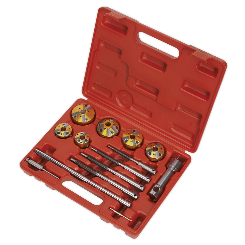 Sealey Valve Seat Cutter Set VS1825 - 14 Pieces, Ø28-65mm