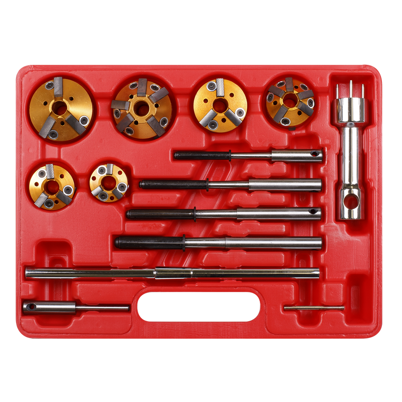 Sealey Valve Seat Cutter Set VS1825 - 14 Pieces, Ø28-65mm