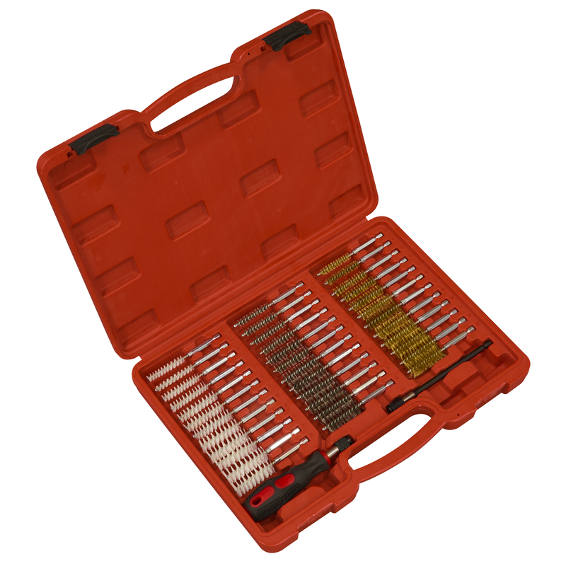 Sealey Injector Bore Cleaning Brush Set 38 Piece Ø8-19mm
