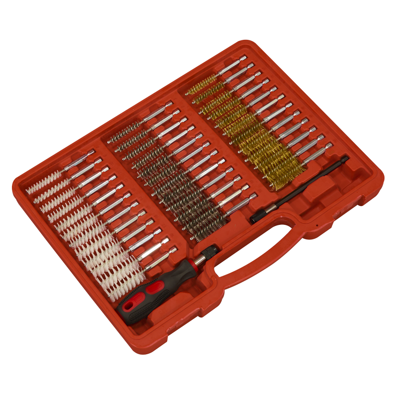 Sealey Injector Bore Cleaning Brush Set 38 Piece Ø8-19mm