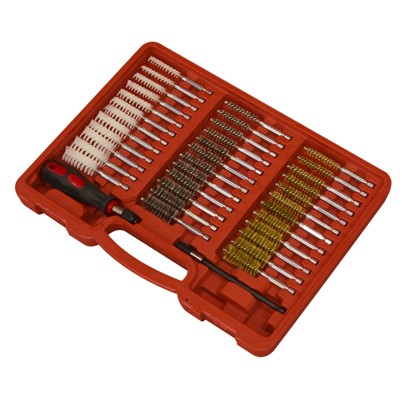 Sealey Injector Bore Cleaning Brush Set 38 Piece Ø8-19mm