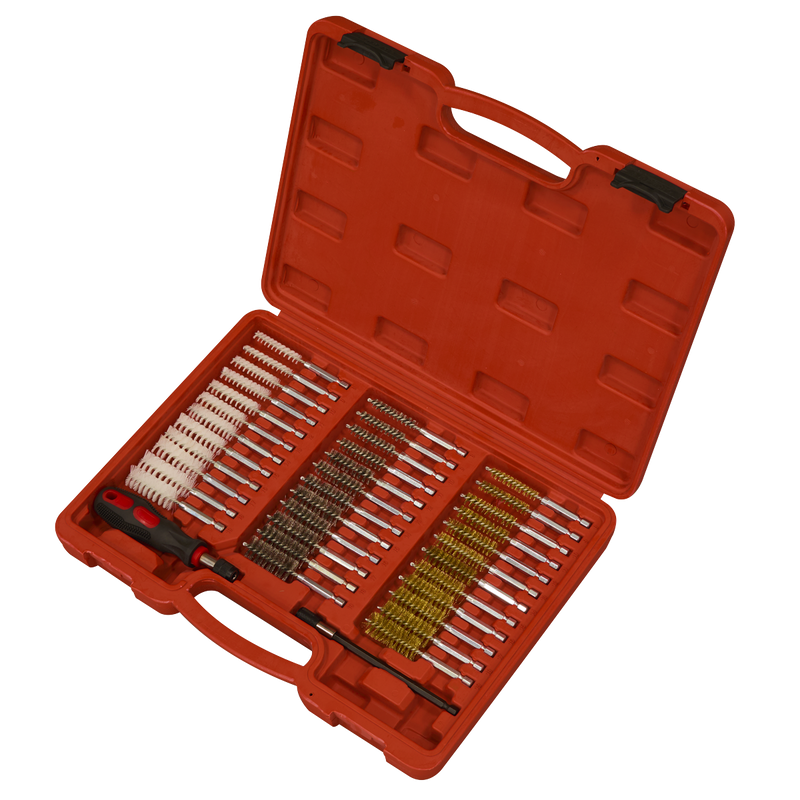 Sealey Injector Bore Cleaning Brush Set 38 Piece Ø8-19mm
