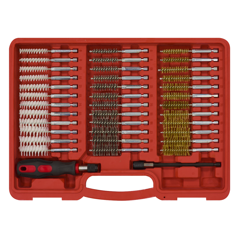 Sealey Injector Bore Cleaning Brush Set 38 Piece Ø8-19mm