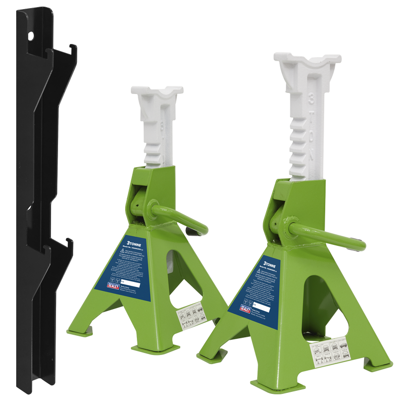 Sealey Axle Stand Combo 3 Tonne Hi-Vis Green VS2003HVCOMBO