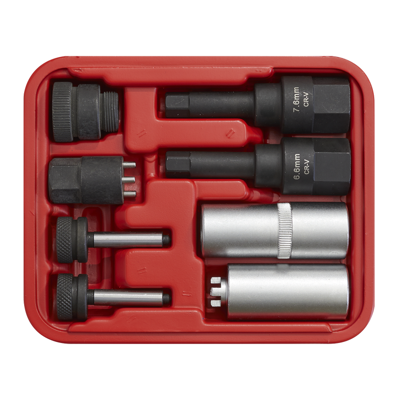 Sealey Diesel Injector Repair Socket Set 8 Piece VS2068 1/2" Drive