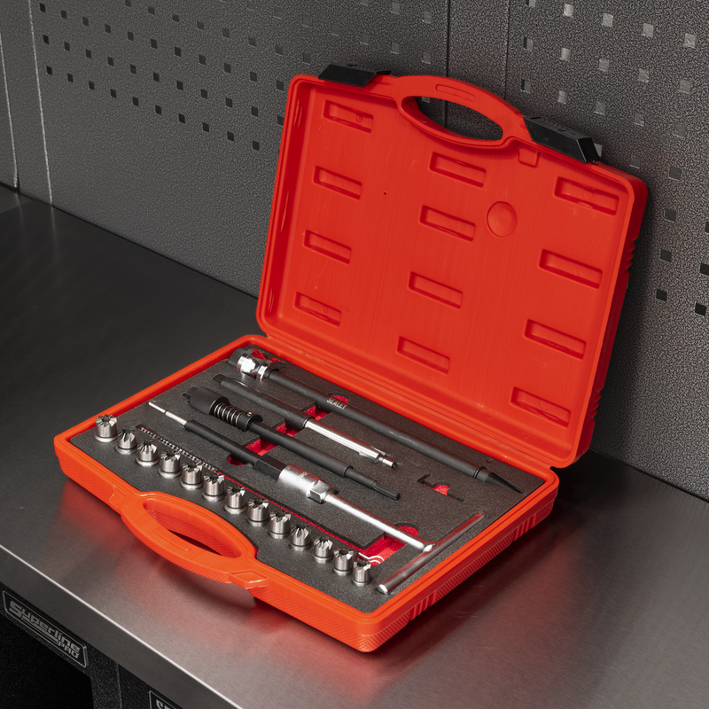 Sealey Diesel Injector Seat Cutter Set 21 Piece, Model VS2070