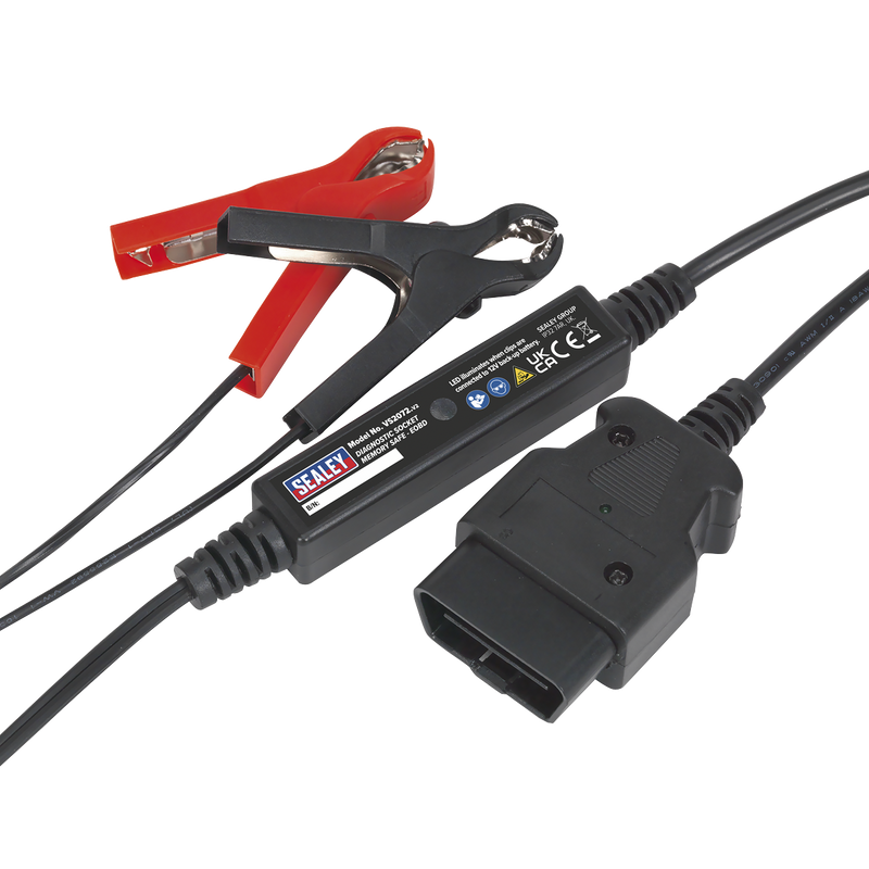 Sealey EOBD Diagnostic Socket Memory Safe 1.35m Cable