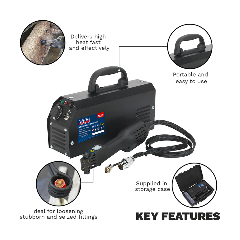 Sealey Induction Heater 2000W Model VS230 for Vehicle Service