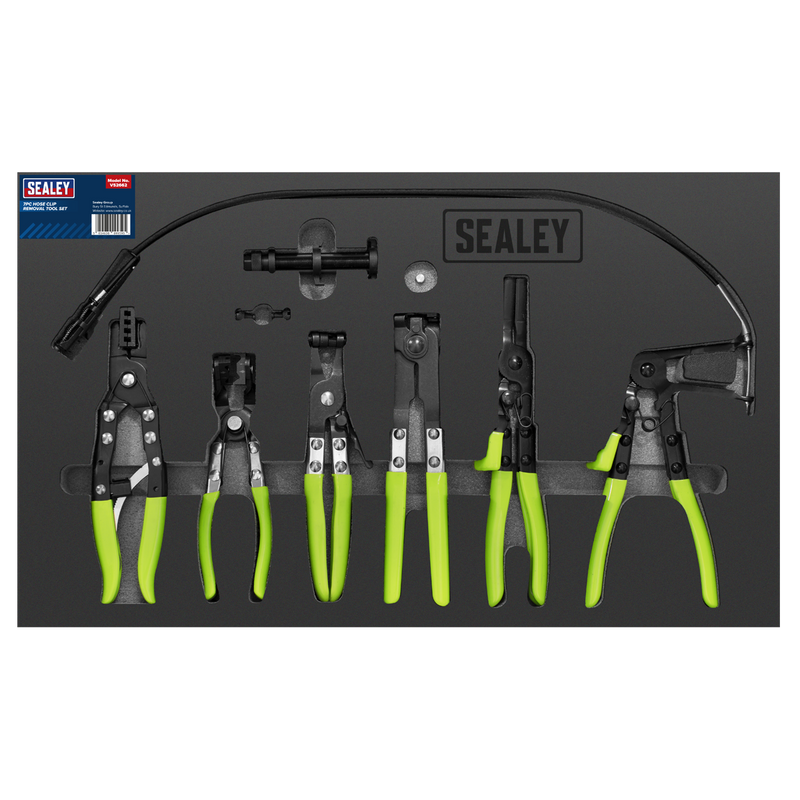 Sealey Hose Clip Removal Tool Set 7 Piece VS2662 Heavy-Duty