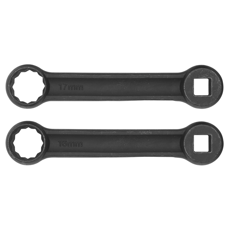 Sealey Engine Mount Spanner 16 & 17mm VS3005 2-Piece Set