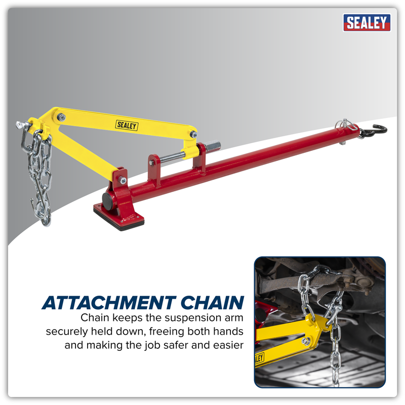 Sealey Hands-Free Suspension Arm Lever 960mm 181kg Load Capacity