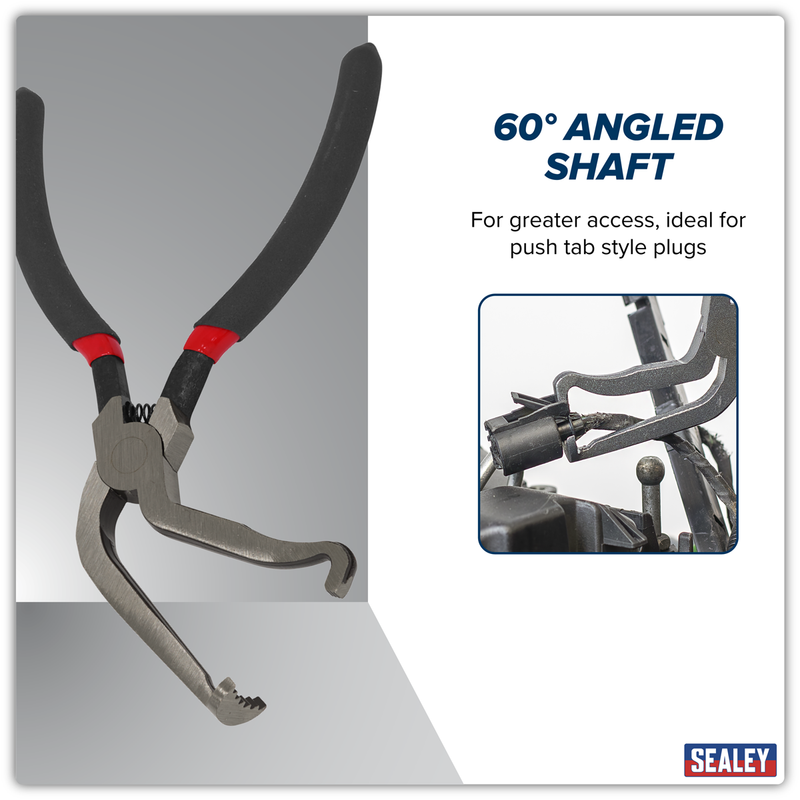 Sealey Electrical Disconnect Pliers - 60° Angled, 0.23kg