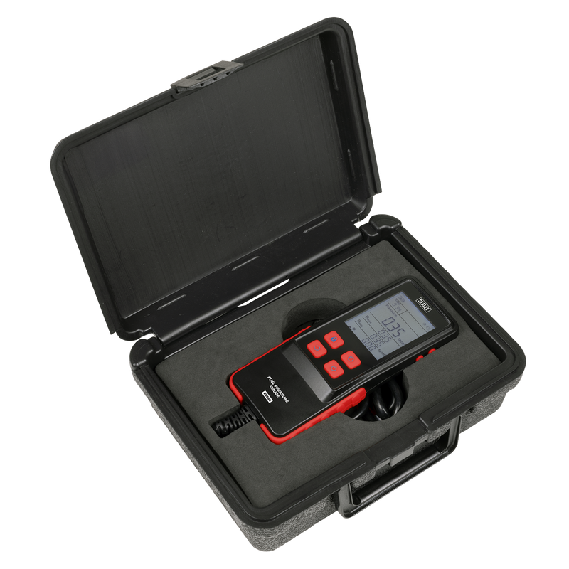 Sealey Digital Fuel Injection Pressure Test Kit VS566 6 Piece