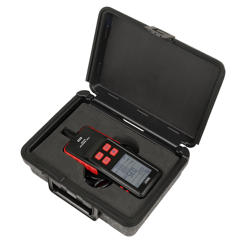 Sealey Digital Fuel Injection Pressure Test Kit VS566 6 Piece