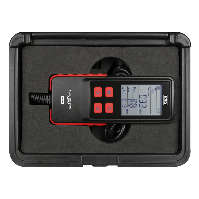 Sealey Digital Fuel Injection Pressure Test Kit VS566 6 Piece