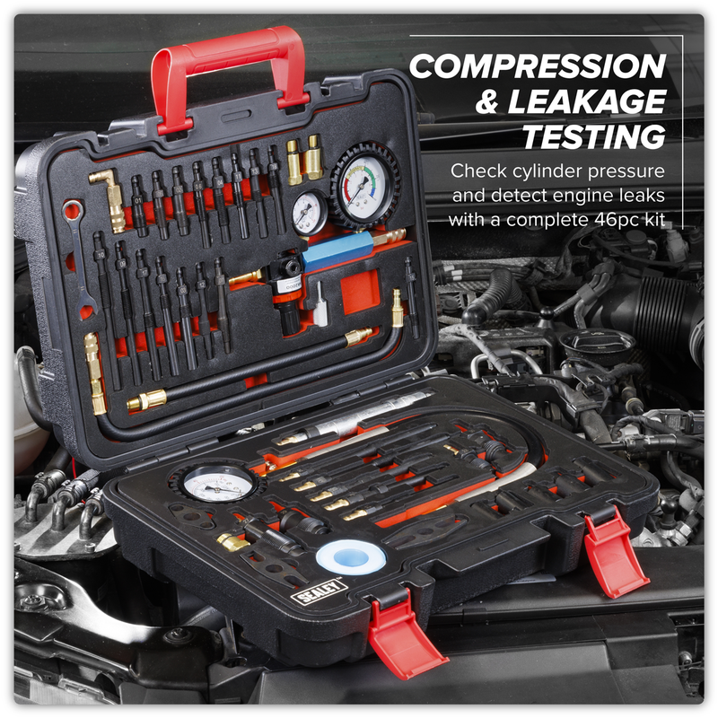 Sealey Diesel/Petrol Compression Test Kit 46 Piece VS567
