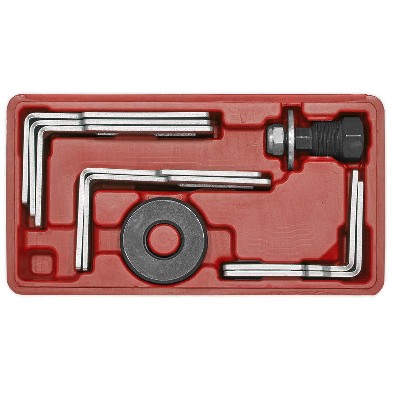 Sealey Fuel Tank Sender Spanner Set 9 Piece - 2 & 3 Leg Configurations