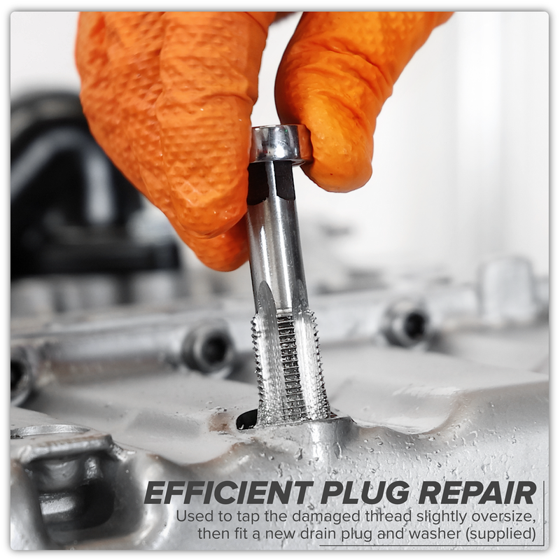 Sealey Drain Plug Thread Repair Set VS660 with 4 Tap Sizes