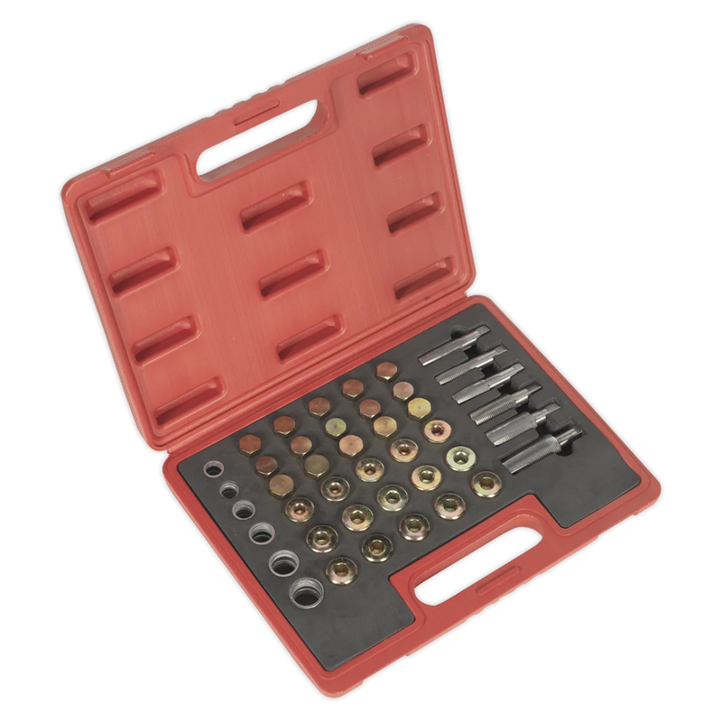 Sealey Oil Drain Plug Repair Set VS661 with Multiple Tap Sizes