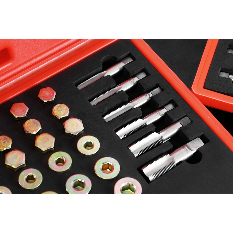 Sealey Oil Drain Plug Repair Set VS661 with Multiple Tap Sizes